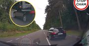 Szokujące zachowanie "szeryfa" z audi. Robił tak przez kilka kilometrów
