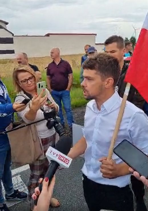 Protest rolników na DK 12 