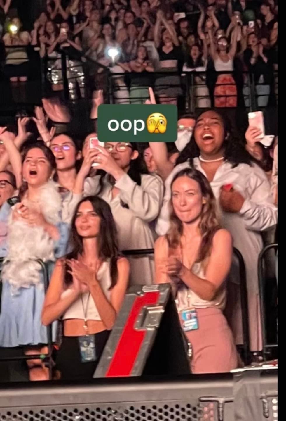 Emily Ratajkowski i Olivia Wilde na koncercie Harry'ego Stylesa
