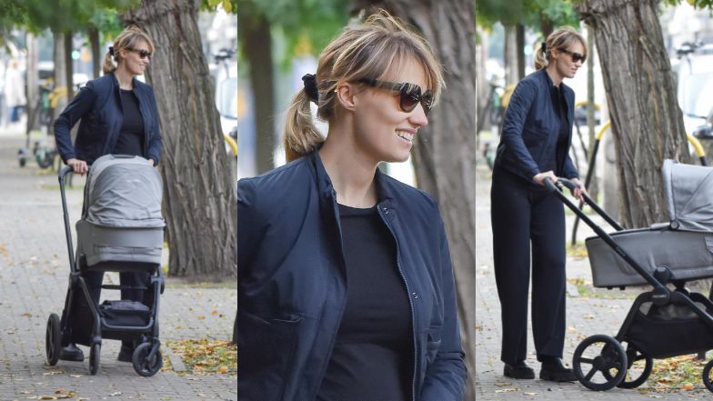 Krzysztof Ibisz spaceruje z żoną i synkiem