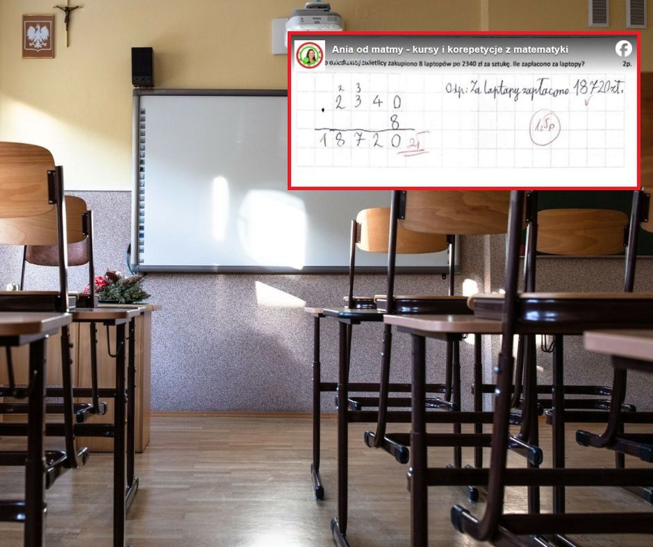 Matematyczka pokazała zadanie z podstawówki. "Będę nagłaśniać takie sprawy"