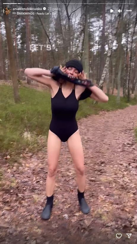 Anna Wendzikowska pokazała, jak morsuje