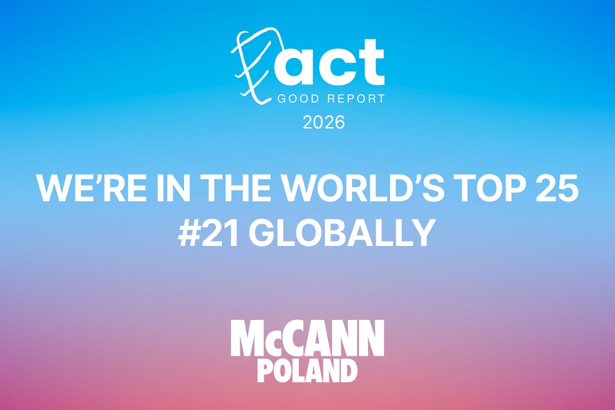 McCann Poland trzeci rok z rzędu wśród najlepszych agencji na świecie