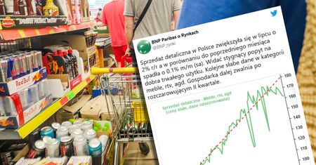 Sprzedaż detaliczna w lipcu 2022 r. rośnie wolniej. "Kolejne słabe dane"