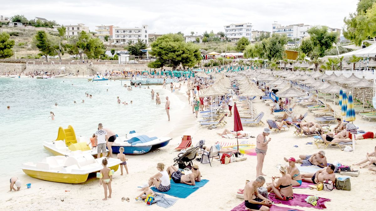 Albania, Ksamil, The Beach. (Photo by: Giovanni Mereghetti/UCG/Universal Images Group via Getty Images)