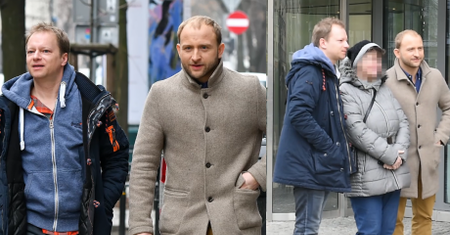 Elegancki Szyc i bardziej wyluzowany Stuhr nie mogą odpędzić się od fanów