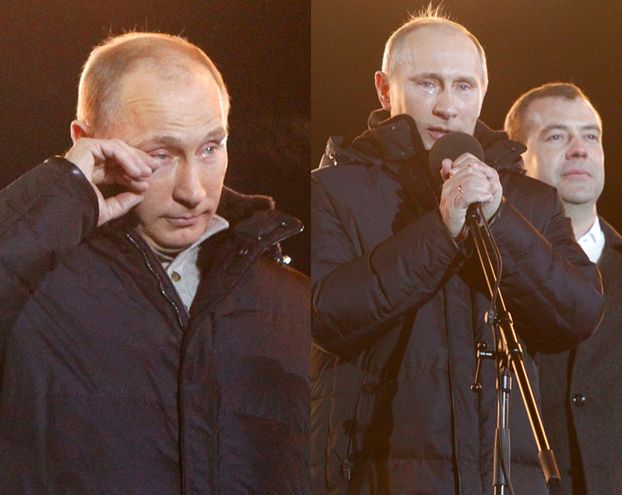 Łzy Putina... (ZDJĘCIA)