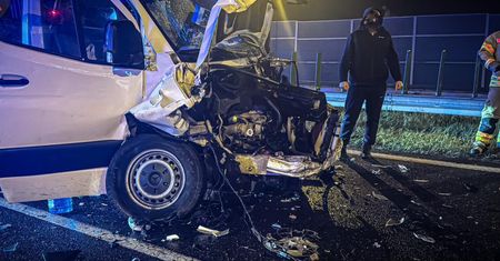 Karambol na A2 pod Pruszkowem. Są ranni