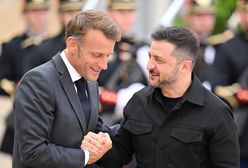 Zełenski na łączach z Macronem. Ukraina prosi o wsparcie w obronie powietrznej
