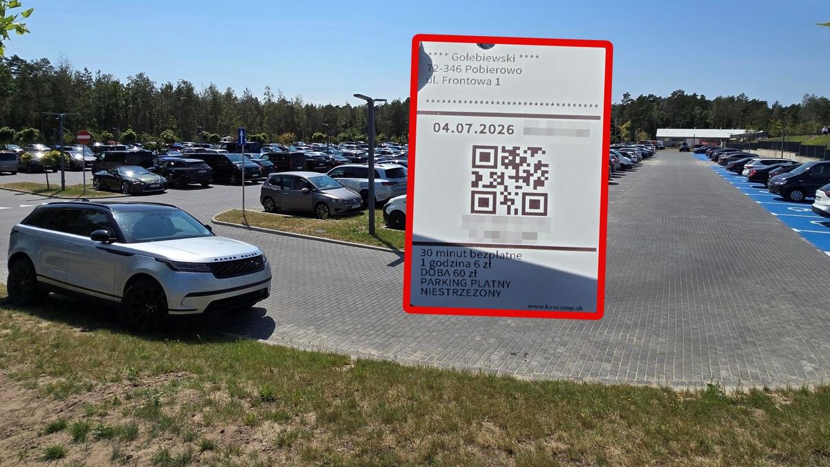 Zaskoczyła go cena parkingu przy Gołębiewskim w Pobierowie.