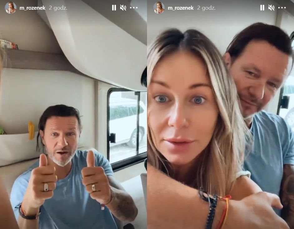 Małgorzata Rozenek i Radosław Majdan chwalą się kamperem