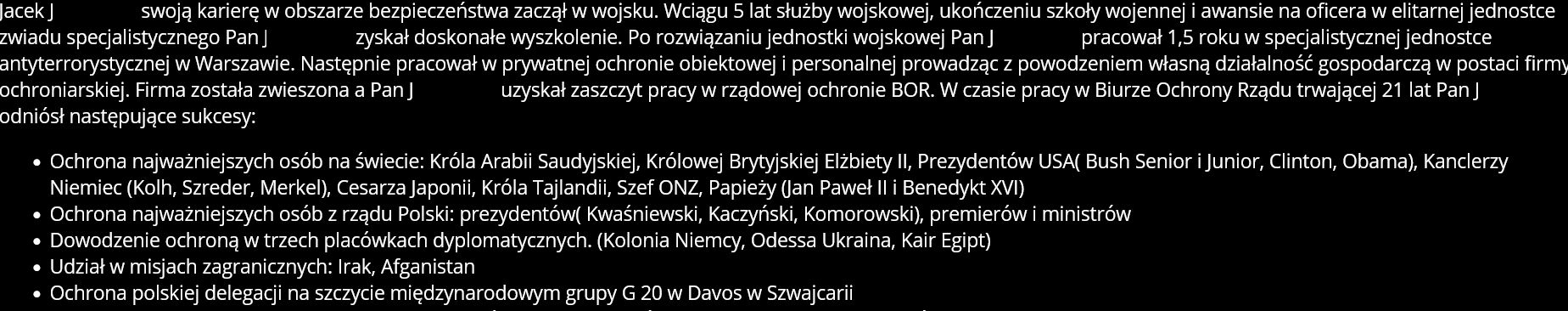 Bogate CV byłego funkcjonariusza