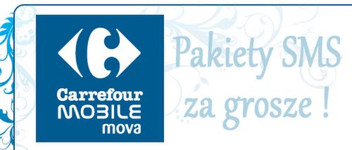 Carrefour Mova i Mova Mix - pakiety SMS-ów za grosze