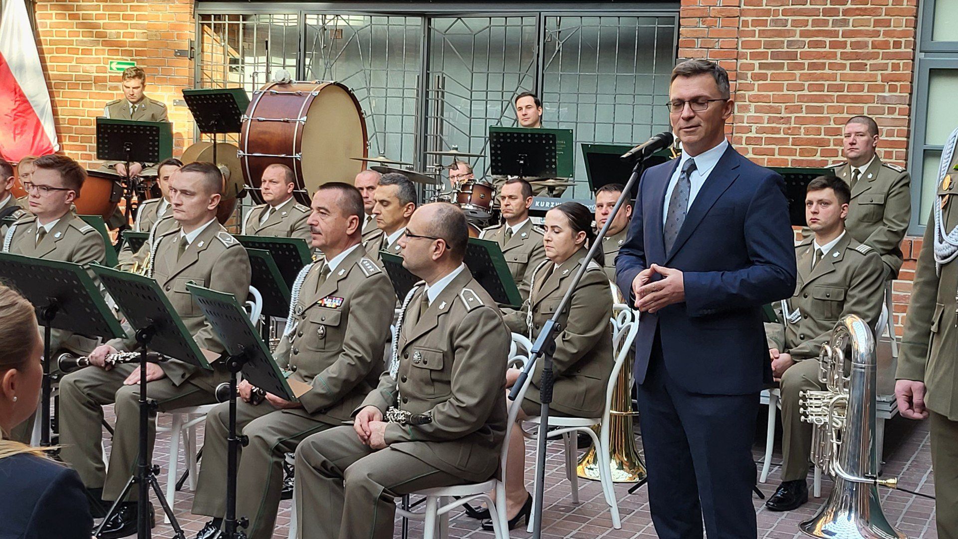 Koncert Orkiestry Reprezentacyjnej Straży Granicznej w Muzeum AK w Krakowie w ramach obchodów 107. rocznicy odzyskania niepodległości. 14 listopada 2025 r.