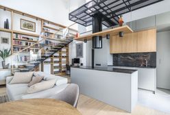 Spotkanie kultur. Dwupoziomowy apartament w eklektycznym stylu