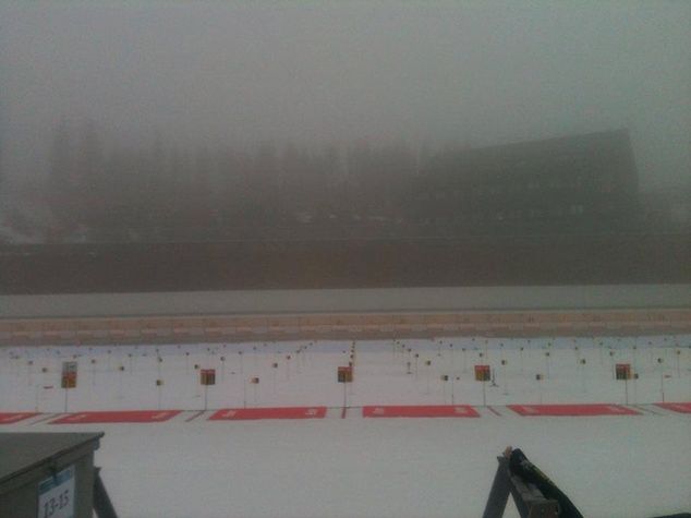 Warunki atmosferyczne w Oslo (fot. Polski Związek Biathlonu)