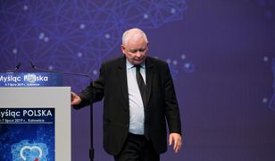 Jarosław Kaczyński na konwencji PiS w Katowicach