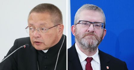 Zobaczył banery Brauna. Duchowny w szoku. "Niedopuszczalne"