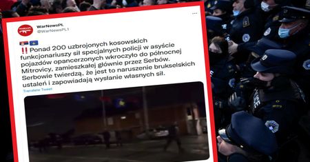 Rośnie napięcie w Kosowie. Na ulicach policja