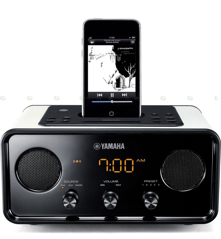 Radio-budzik Yamahy z bezprzewodową stacją dokującą dla iPoda/iPhone'a 2