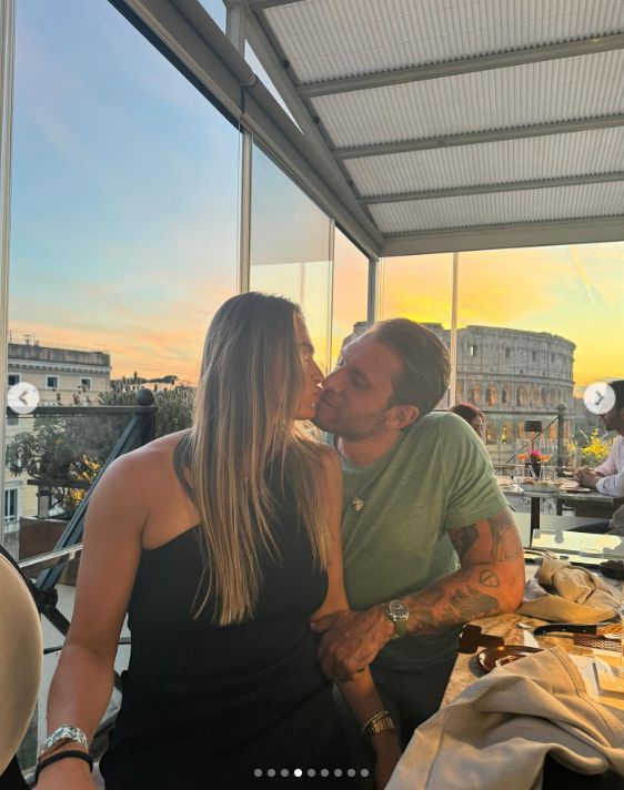 Aryna Sabalenka with her partner