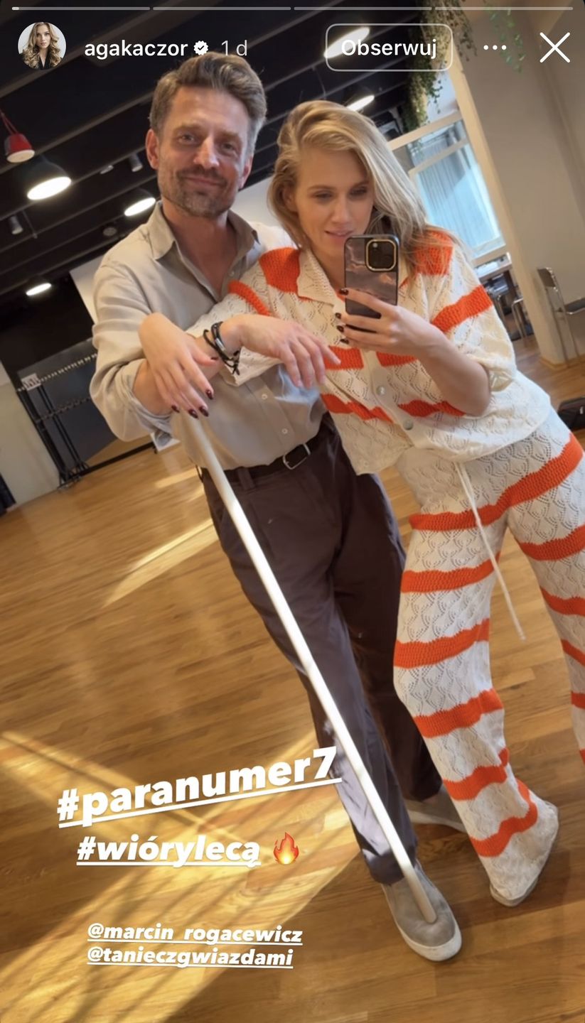 Agnieszka Kaczorowska relacjonuje treningi 