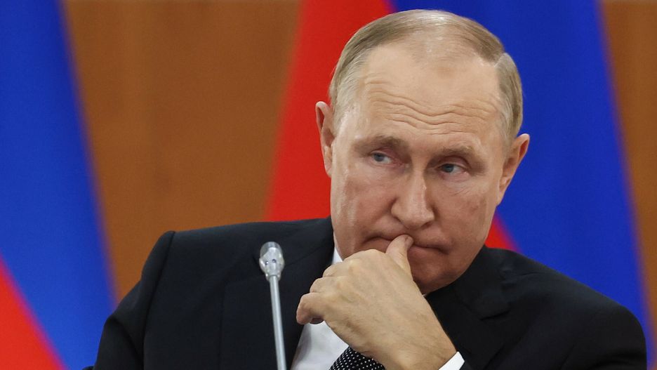 Temporary
Russian President Vladimir Putin chairs a State Council meeting on the side of the Eastern Economic Forum in Vladivostok, Russian Far east, Tuesday, Sept. 6, 2022. (TASS News Agency Host Pool Photo via AP)
POOL TASS Host Photo Agency