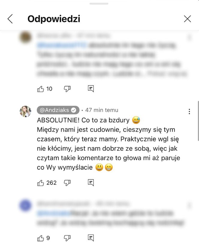 Internautka zasugerowała problemy w relacji Andziaks i Luki