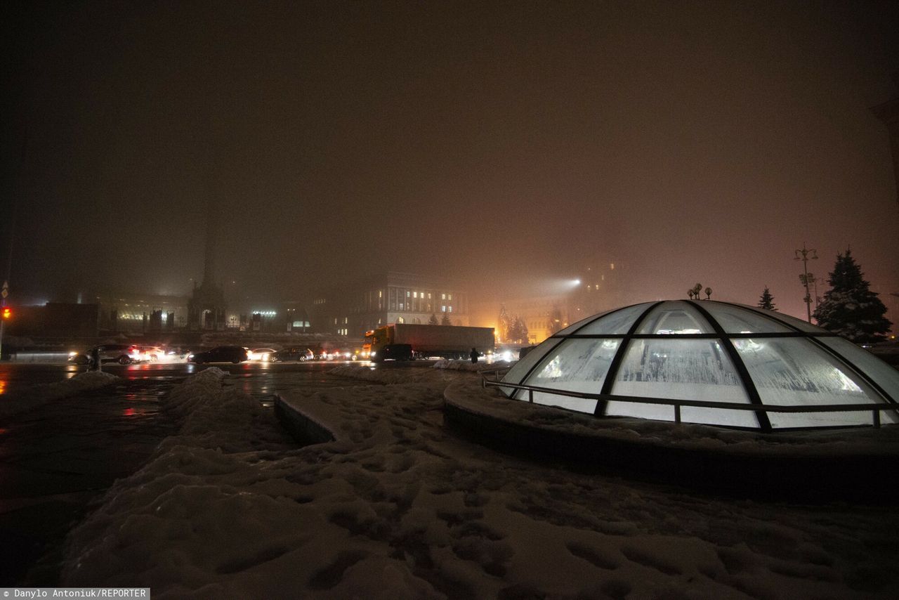 Blackout w Kijowie z powodu rosyjskiego ostrzału