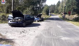 Lubelskie. Wypadek drogowy w miejscowości Białka. Dwójka dzieci trafiła do szpitala