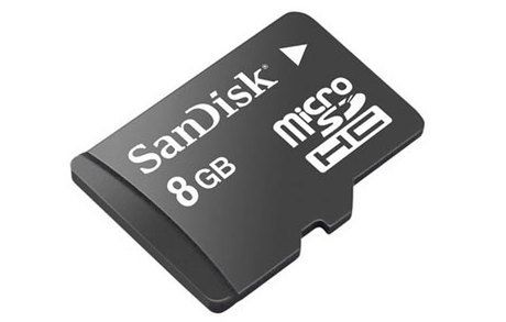 Karta pamięci microSDHC SanDisk 8GB wchodzi do sklepów 1