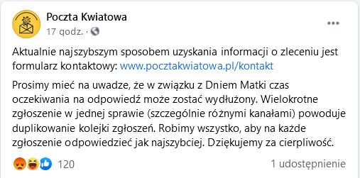 Bukiety od Poczty Kwiatowej nie doszły. Prawnik radzi co dalej