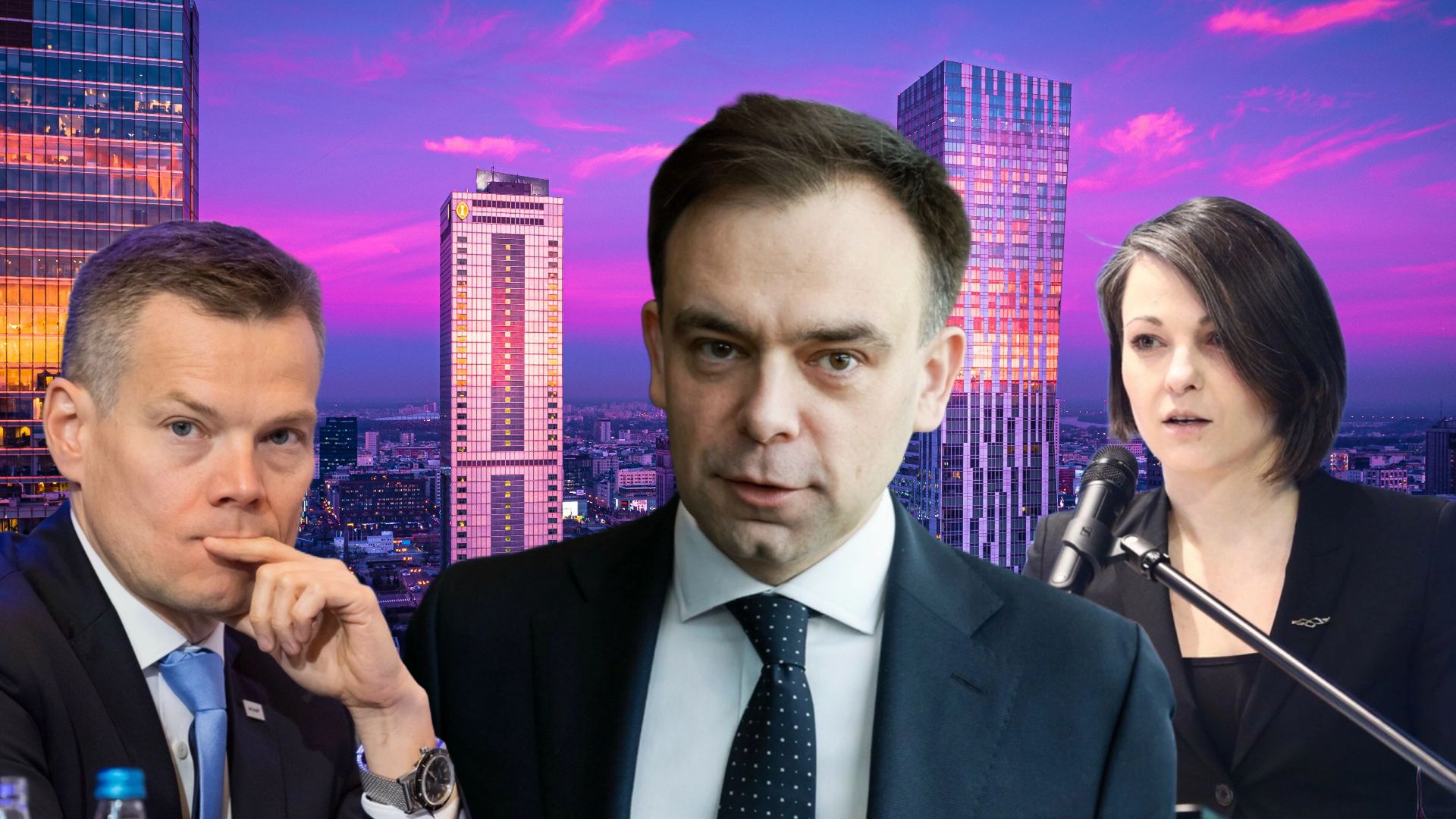 Od lewej: Jacek Jastrzęnski, Andrzej Domański i Aleksandra Bluj