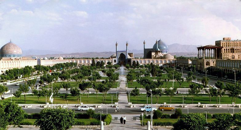 Miasto Isfahan w Iranie