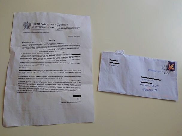 Pisma rzekomo z Urzędu Patentowego są doskonale podrobione
