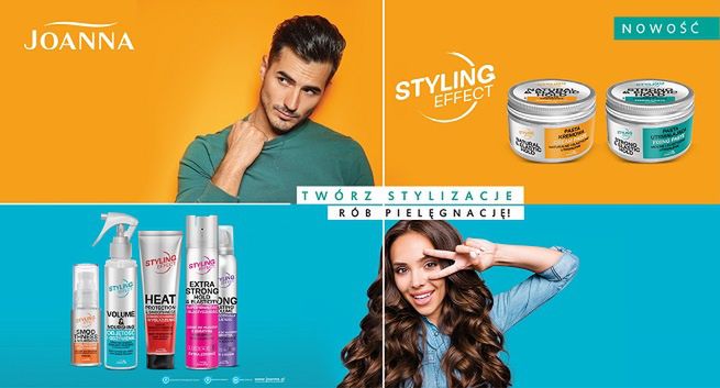 Walerija Żurawlewa, Rafał Brzozowski i Tomasz Barański w kampanii Joanny "Twórz stylizacje, rób pielęgnację!"