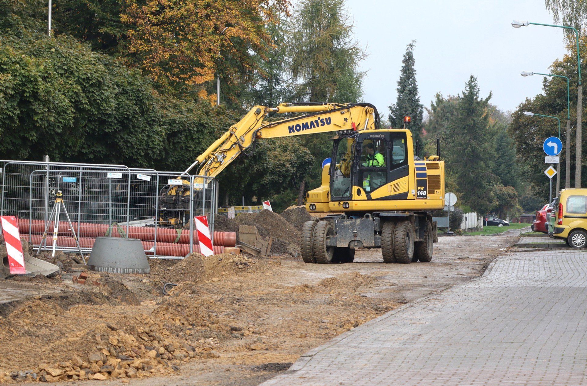 Trwa remont ulicy Chopina w Oświęcimiu