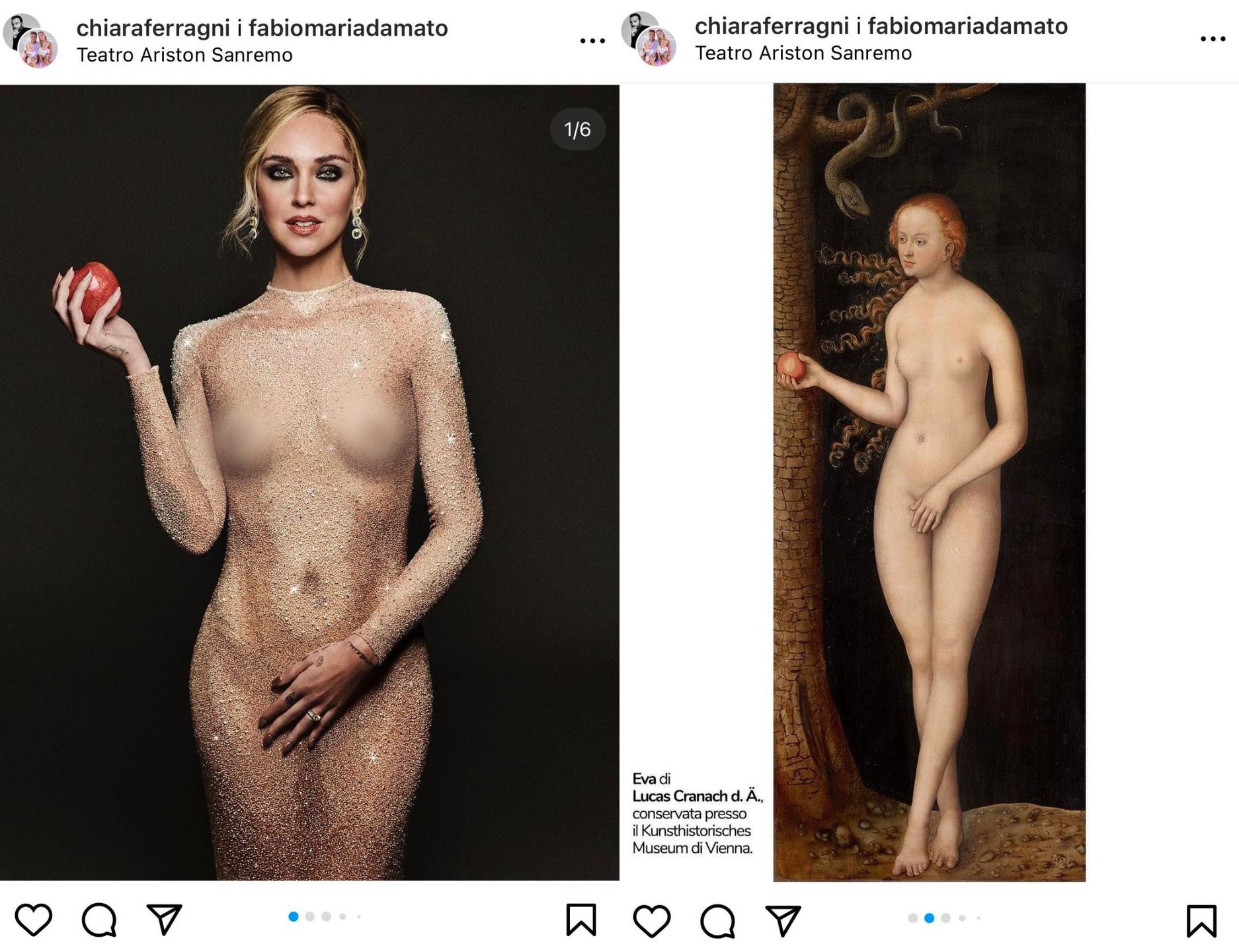 Kreacja Chiary Ferragni była inspirowana słynnym obrazem 