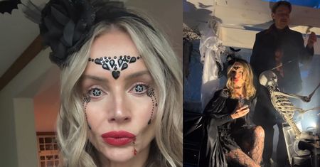 Halloweenowa Agnieszka Woźniak-Starak imprezuje z Dawidem Wolińskim. Fani radzą: "Lepiej zapalcie świeczki na grobach" (ZDJĘCIA)