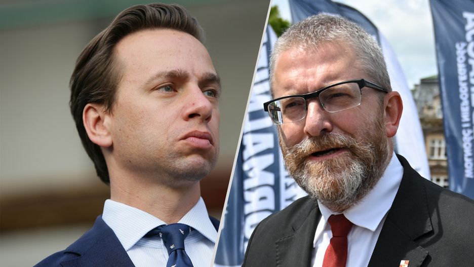 Krzysztof Bosak tłumaczy klubowego kolegę Grzegorza Brauna, który zerwał flagę Ukrainy