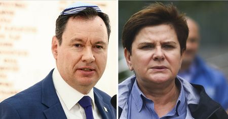 Ambasador Izraela dostał zaproszenie. Szydło nagrała film
