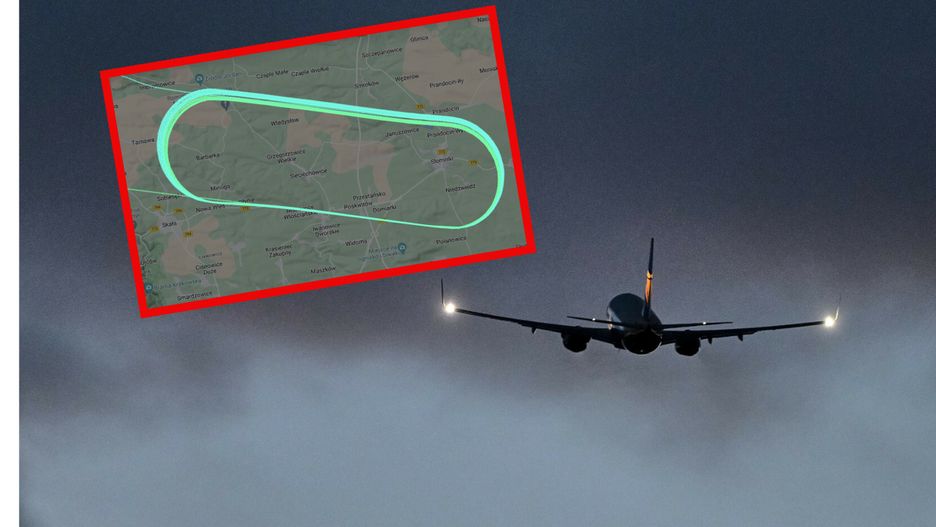 Samolot krążył nad Balicami