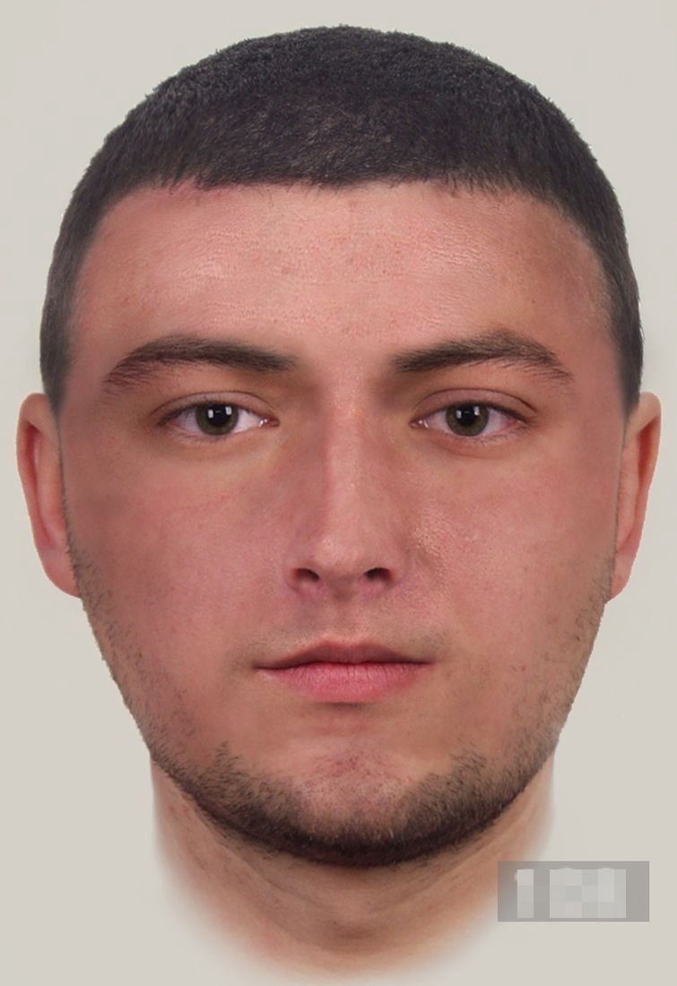 Portret pamięciowy poszukiwanego mężczyzny