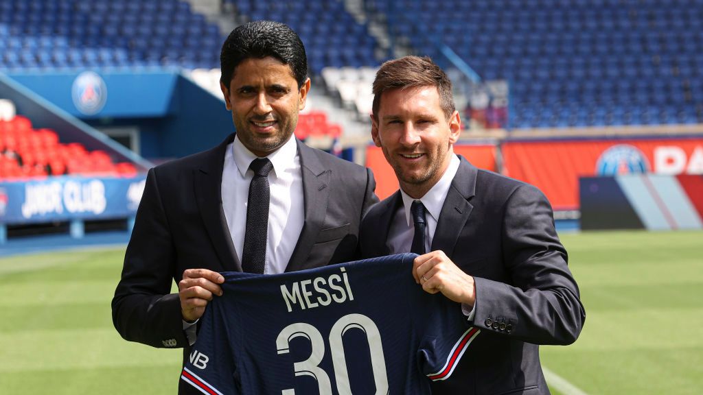 Nasser Al-Khelaifi i Leo Messi