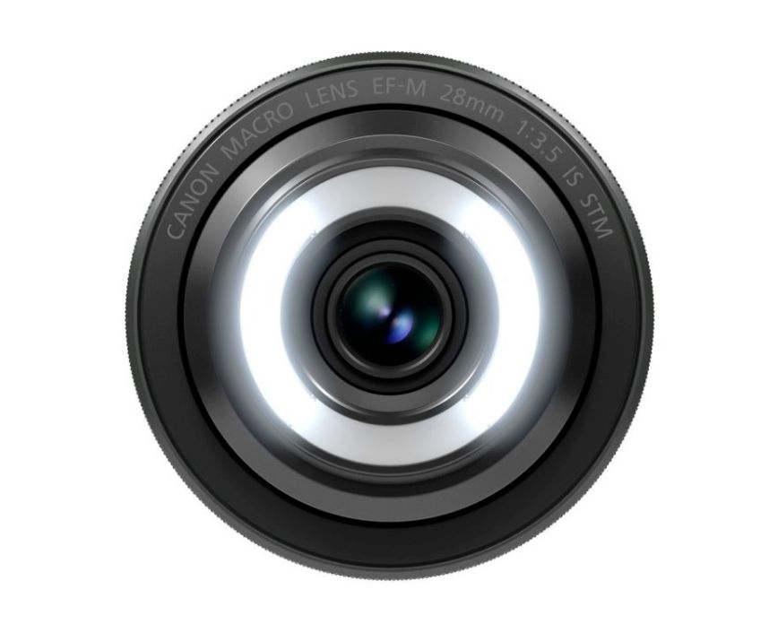 Canon EF-M 28mm f/3.5 IS STM Macro będzie wyposażony we wbudowany ring flash 4