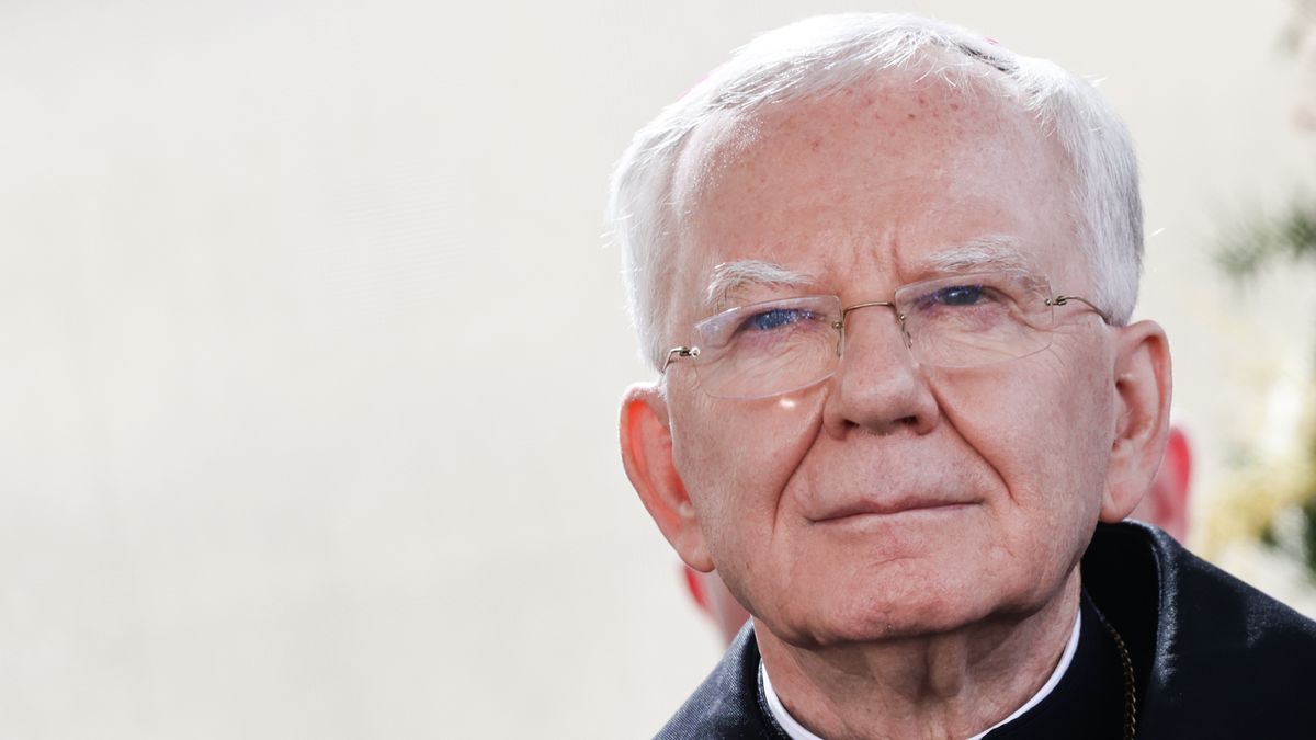 Archbishop of Krakow Marek Jedraszewski during Easter baskets blessing in Krakow, Poland on March 30, 2024. (Photo by Jakub Porzycki/NurPhoto via Getty Images)