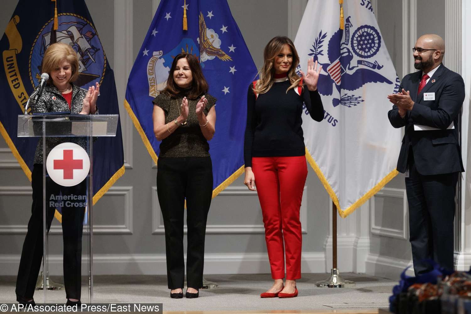 Melania Trump wspiera Czerwony Krzyż