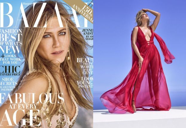 48-letnia Jennifer Aniston na okładce "Harper's Bazaar" 