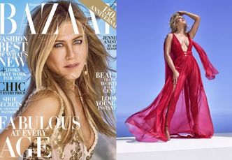48-letnia Jennifer Aniston na okładce "Harper's Bazaar"