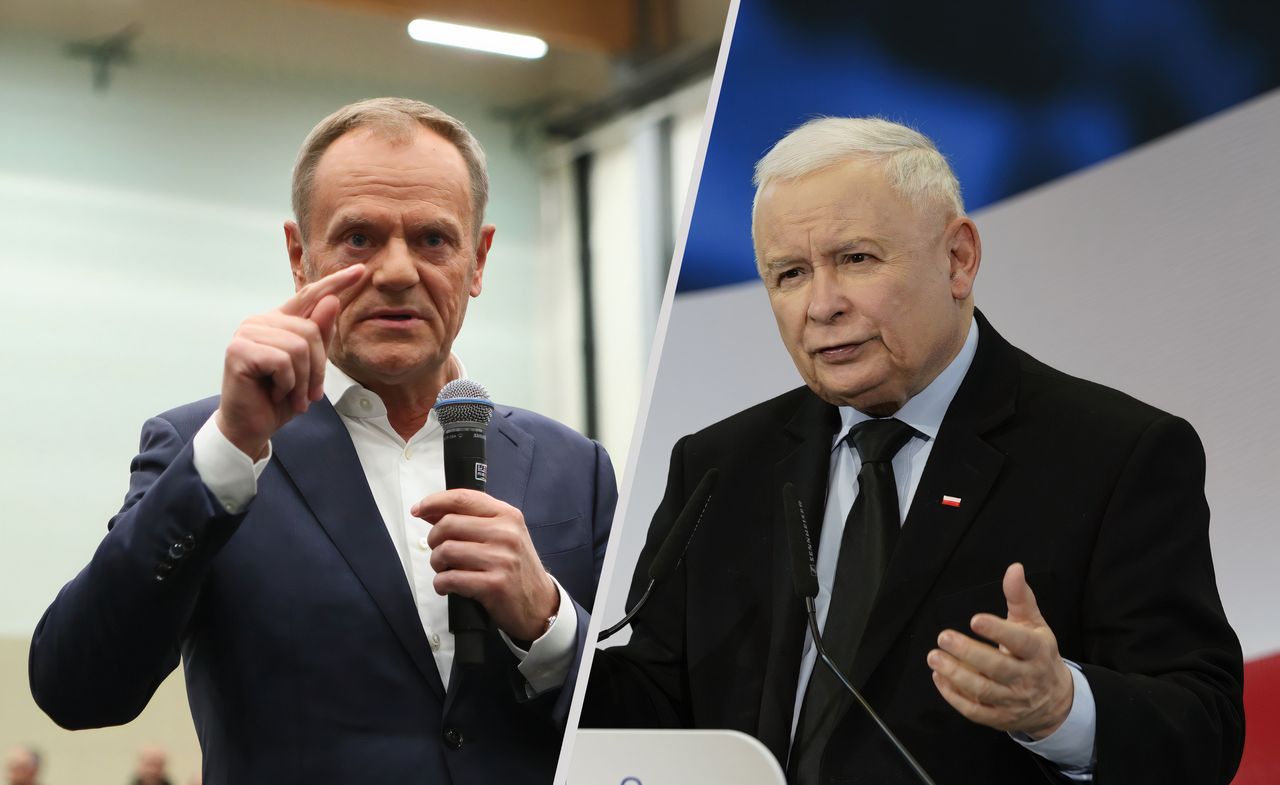 Donald Tusk i Jarosław Kaczyński